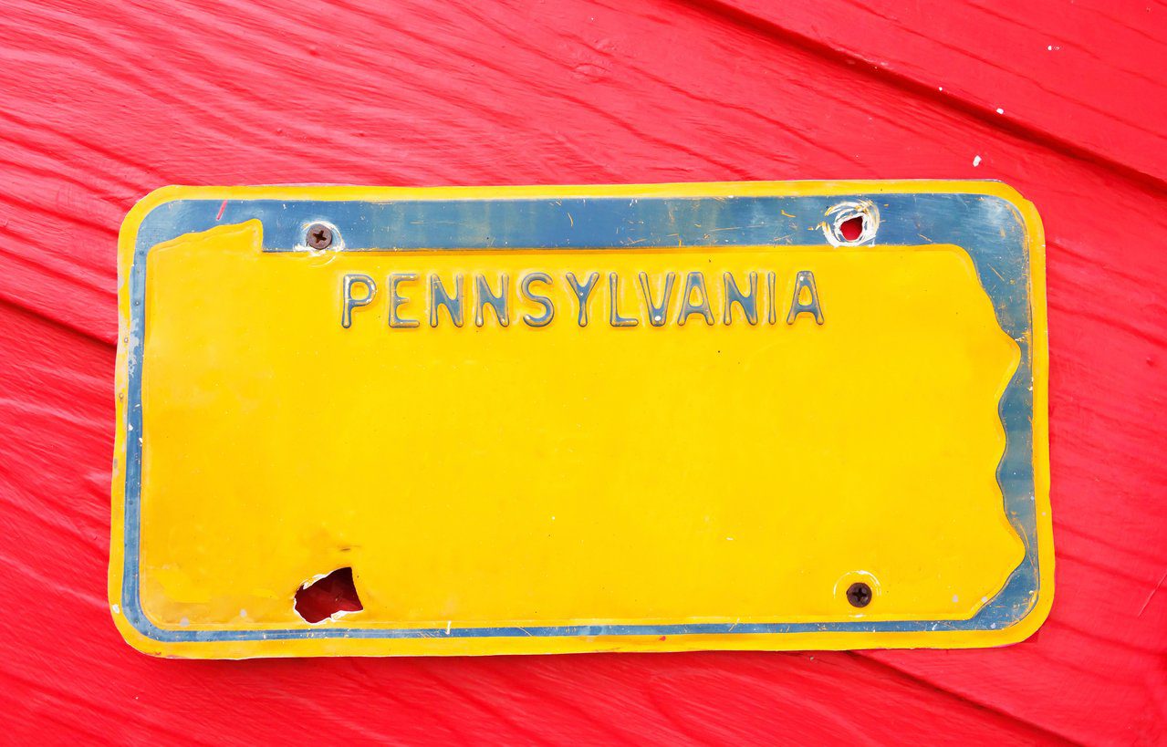 Vehicle Registered in Pennsylvania