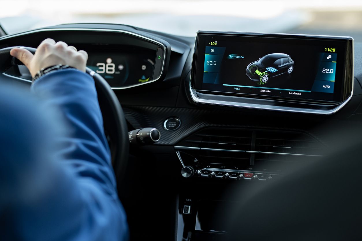 image of electric car's interior